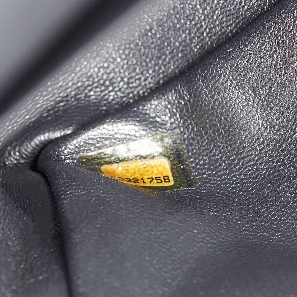 Chanel Silver Metallic Aged Calfskin 2.55 Reissue 227 Double Flap Bag, 2009  3