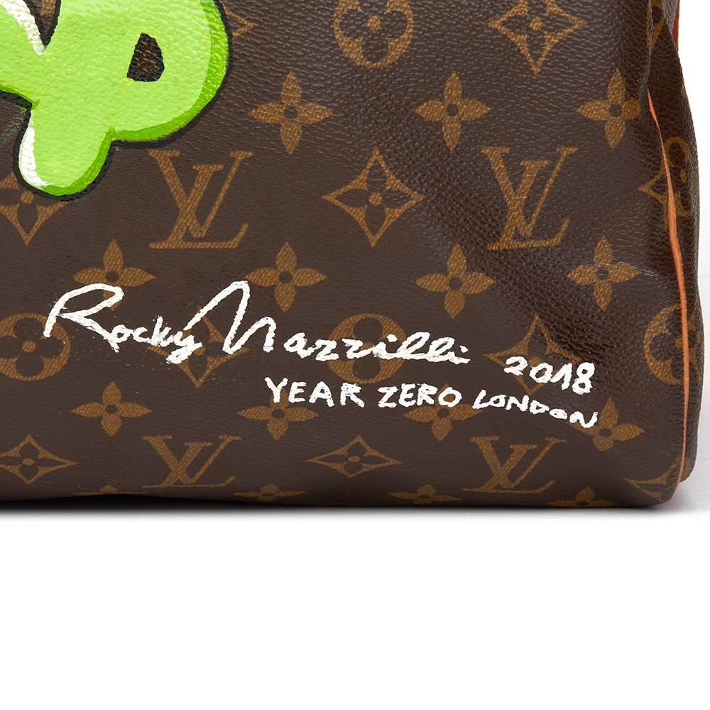 1987 Louis Vuitton Hand Painted 'Benjamin$ Baby' Keepall Bandouliere 55 1