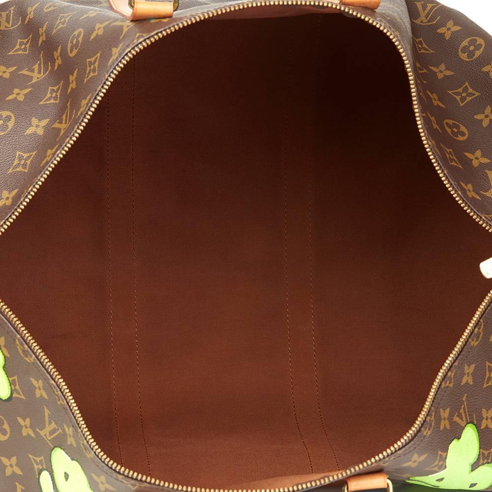 1987 Louis Vuitton Hand Painted 'Benjamin$ Baby' Keepall Bandouliere 55 3