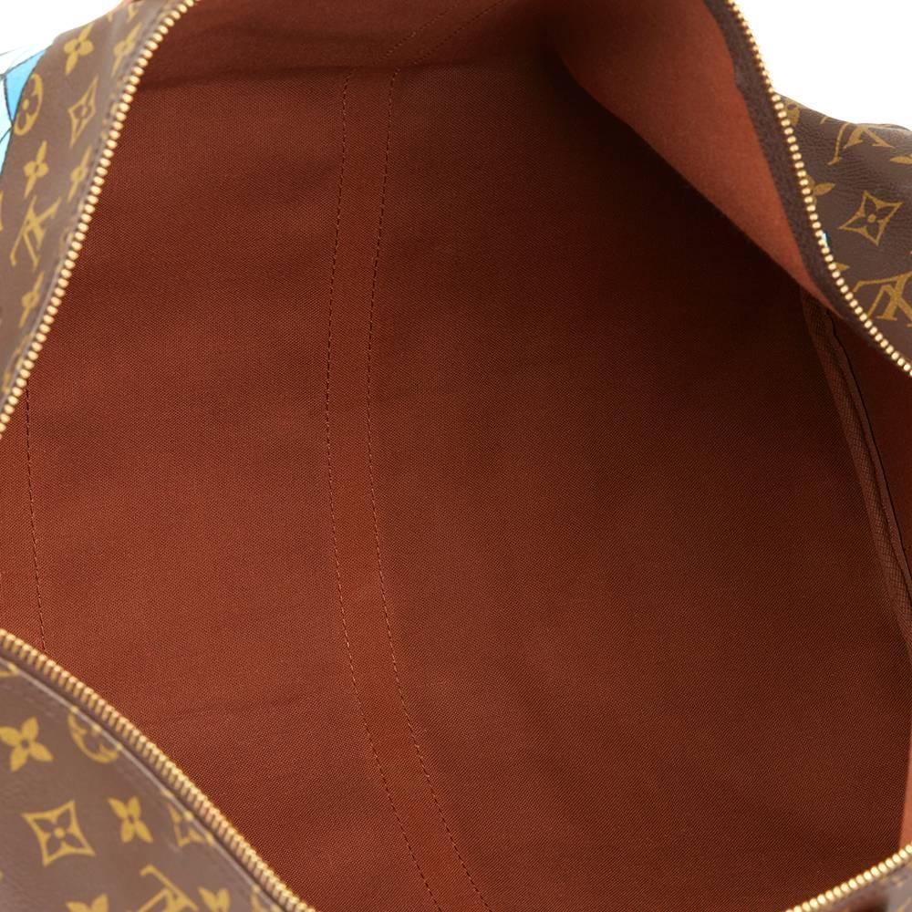 Women's Louis Vuitton Hand-Painted 'Hei$t' Keepall Bandouliere 55
