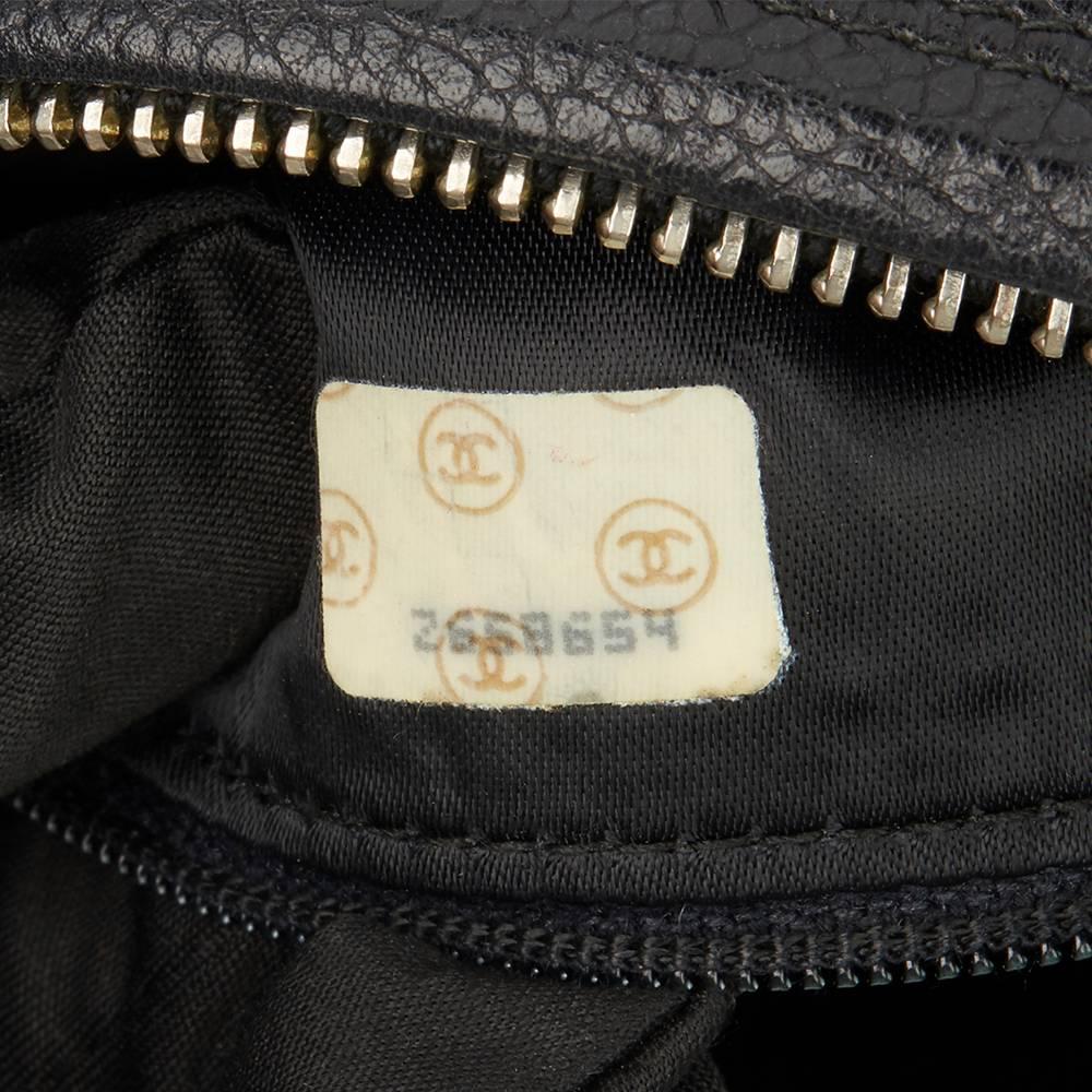 1994 Chanel Black Caviar Leather Vintage Timeless Camera Bag 4