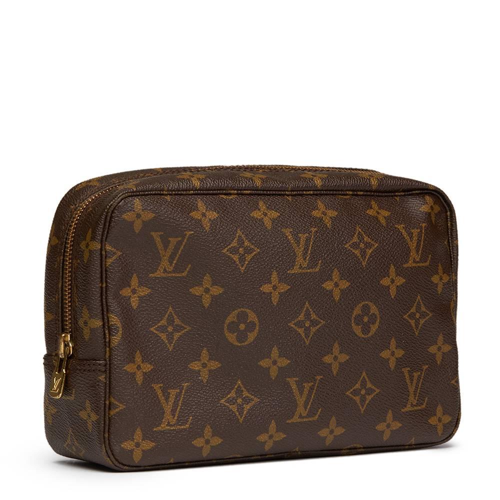 Brown 1988 Louis Vuitton Hand-Painted 