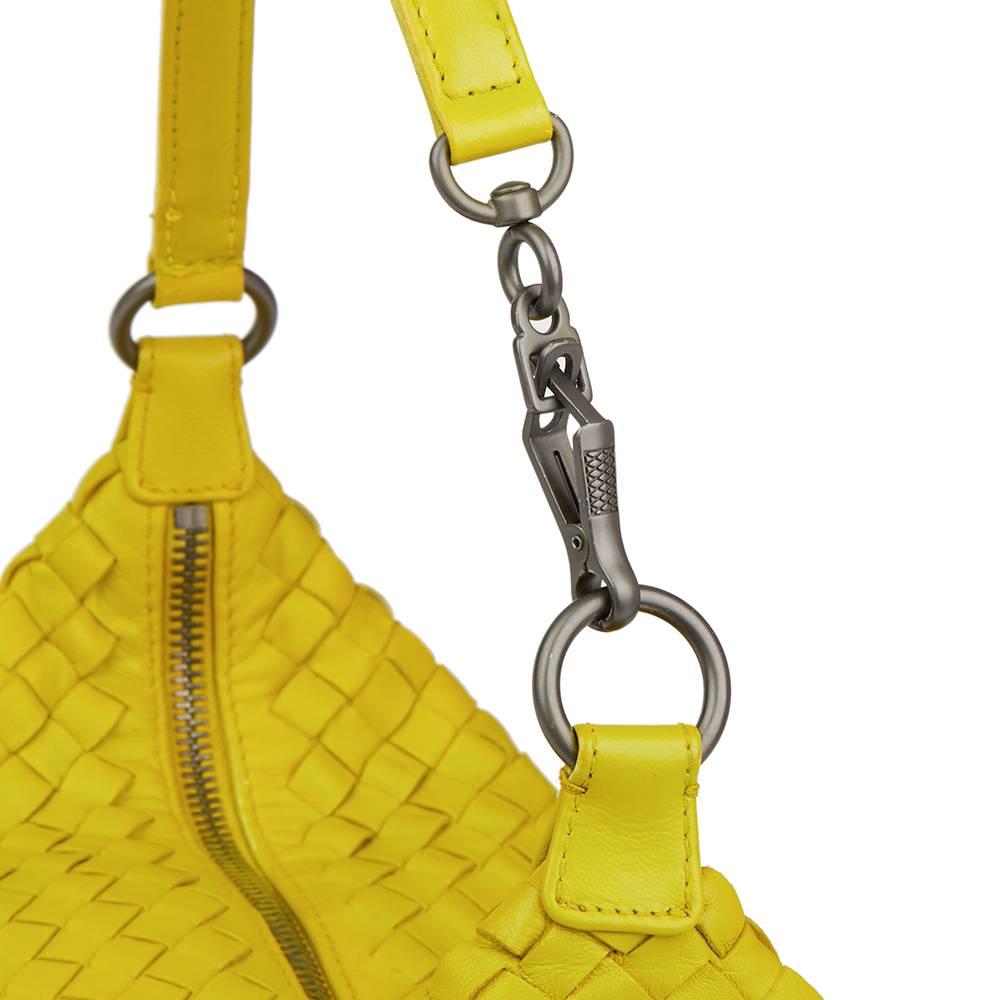 2015 Bottega Veneta Ancient Gold Woven Calfskin Leather Small Shoulder Bag  1