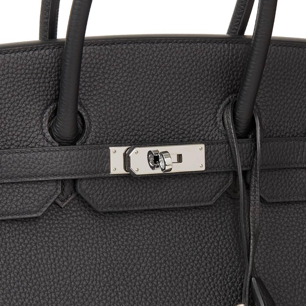 2017 Hermes Black Togo Leather Birkin 35cm 1
