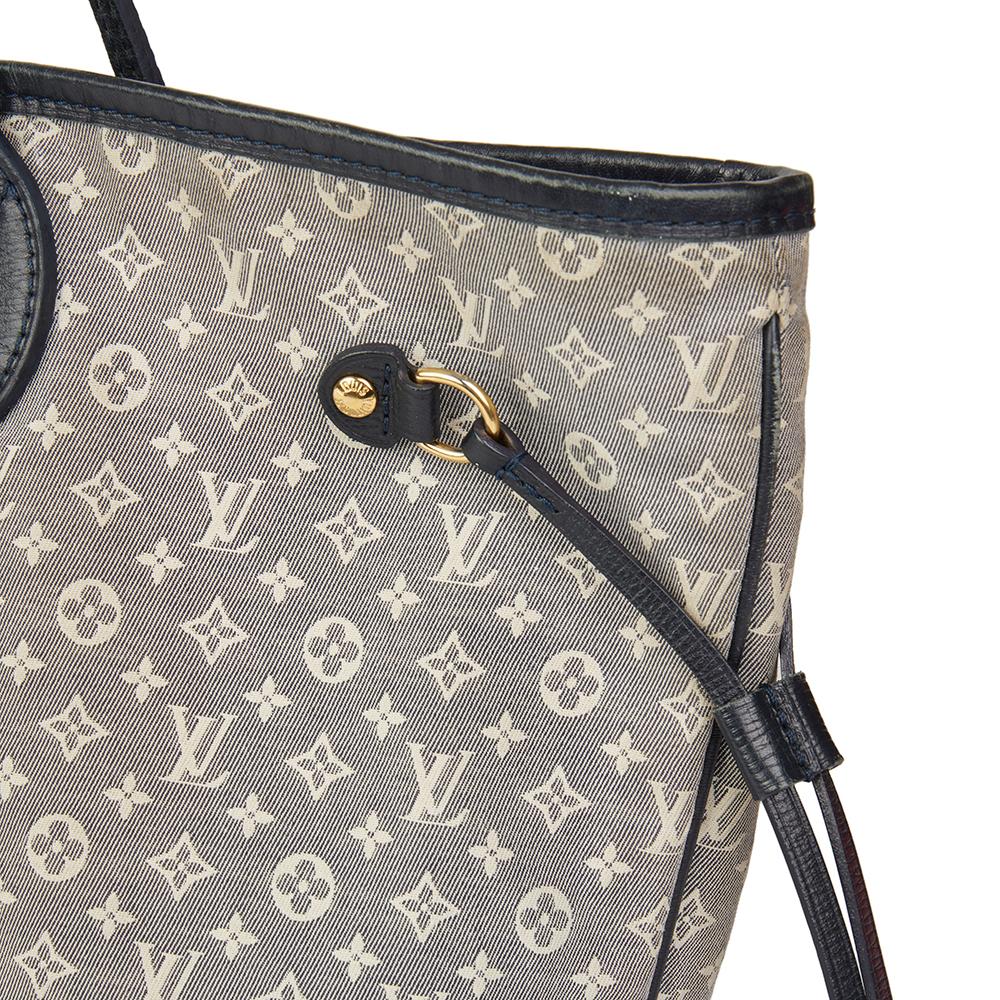 Women's 2012 Louis Vuitton Encre Monogram Idylle Fabric & Cowhide Leather Neverfull MM 