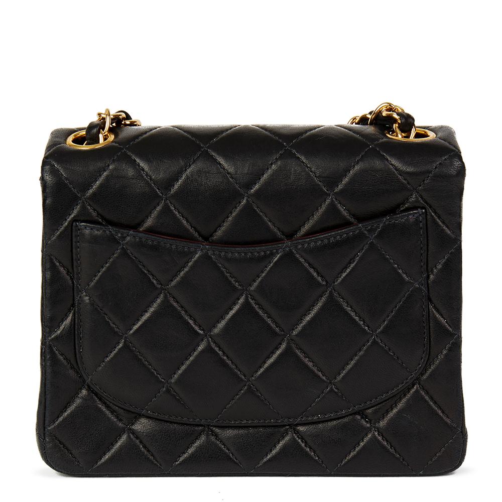 2000 Chanel Black Quilted Lambskin Mini Flap Bag In Good Condition In Bishop's Stortford, Hertfordshire