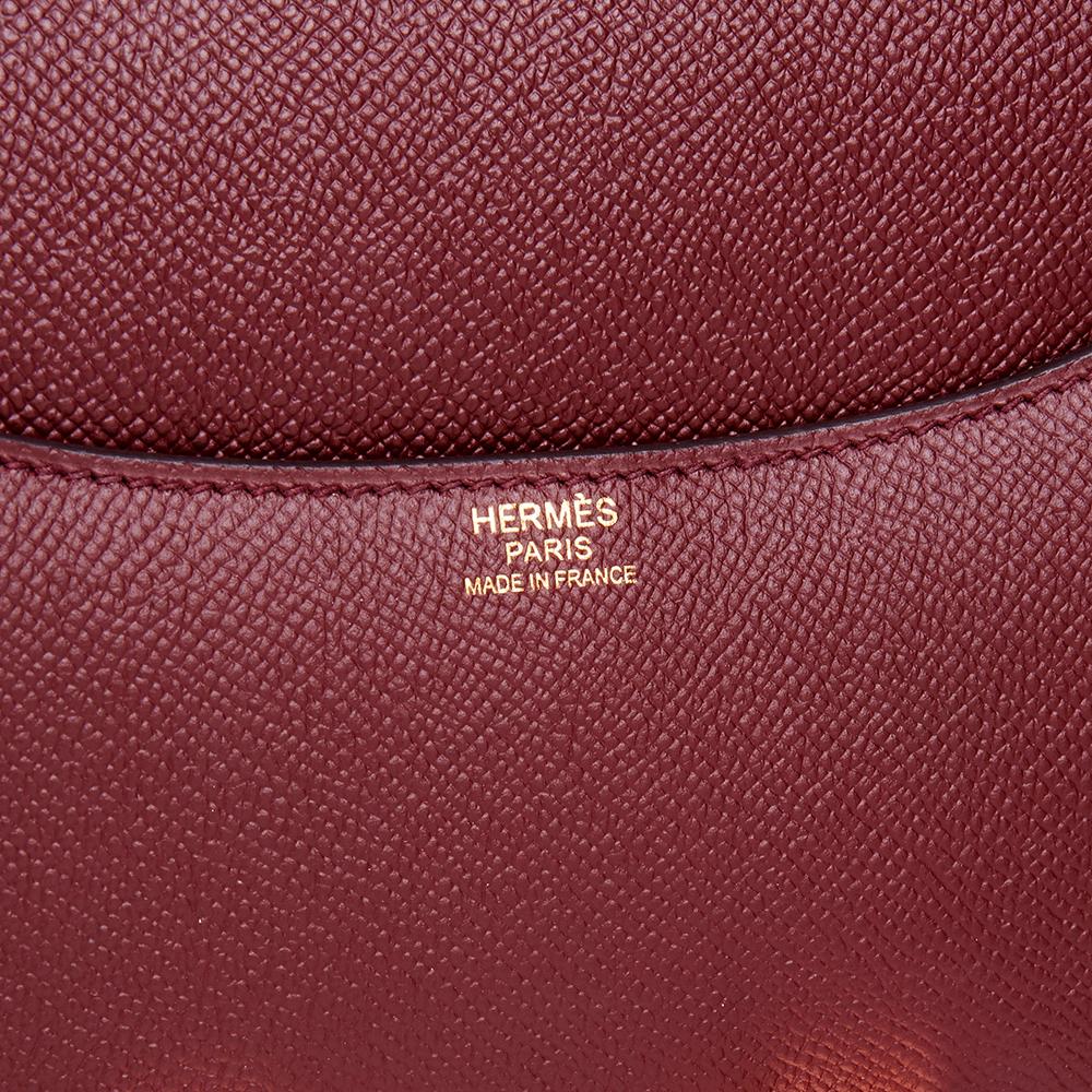 Hermes Bordeaux Epsom Leather Constance 24 Bag, 2017  In Excellent Condition In Bishop's Stortford, Hertfordshire