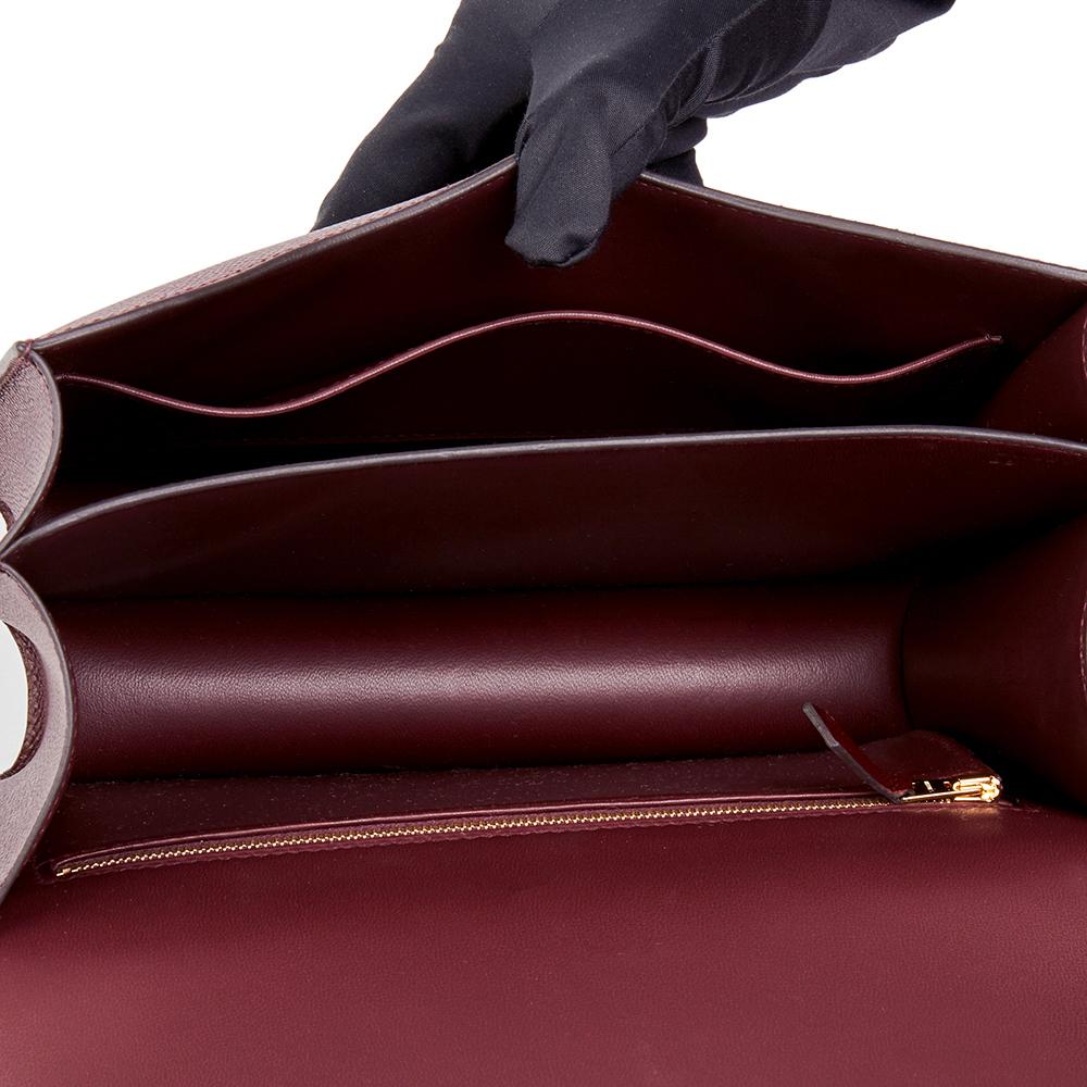 Hermes Bordeaux Epsom Leather Constance 24 Bag, 2017  1