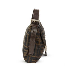 2000 Fendi Brown Monogram Canvas Baguette