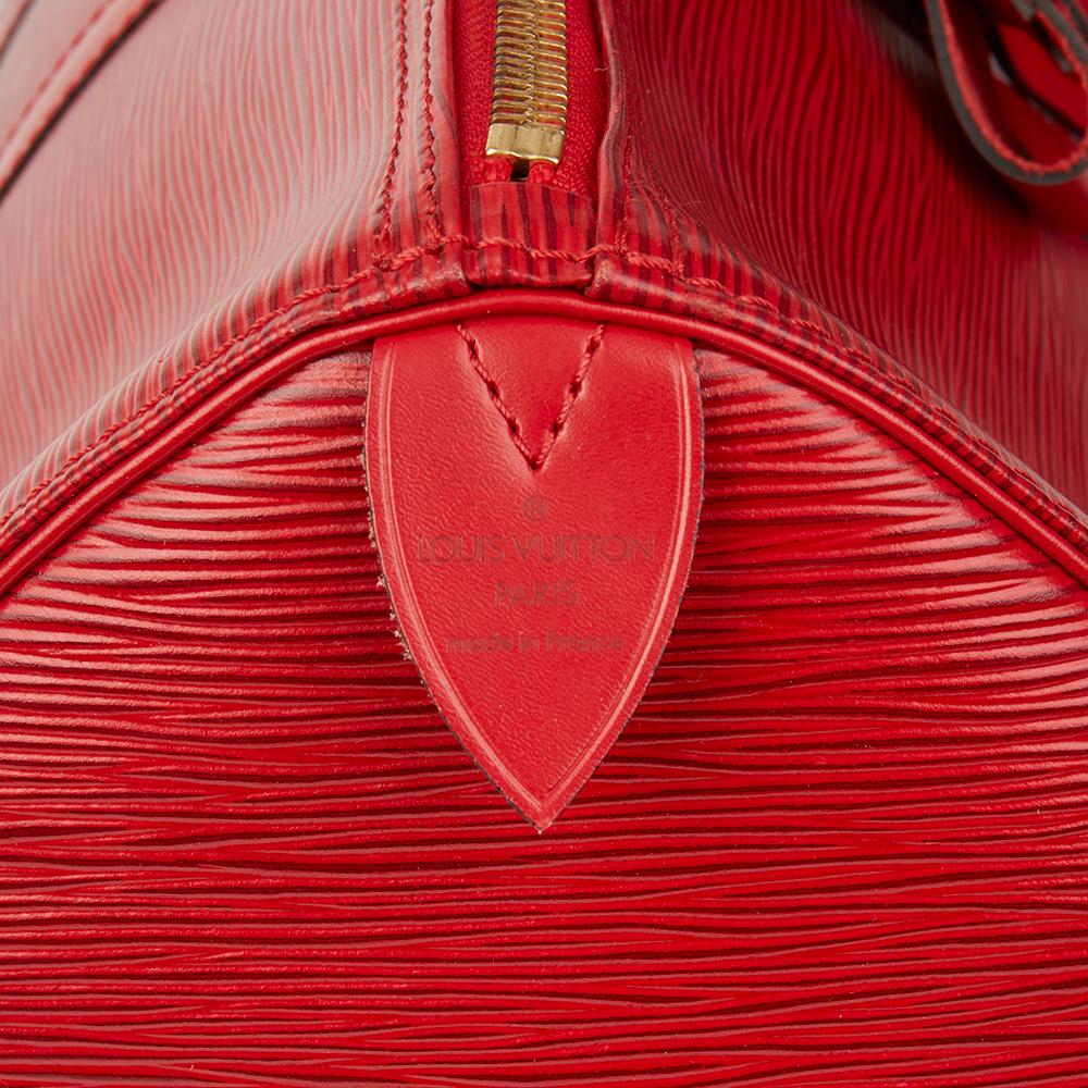 1994 Louis Vuitton Red Epi Leather Vintage Keepall 45 4