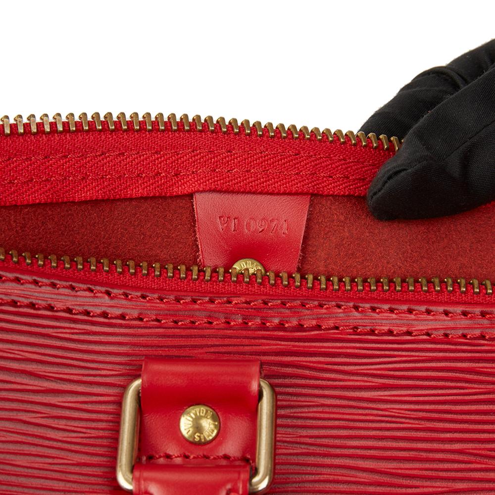1994 Louis Vuitton Red Epi Leather Vintage Keepall 45 5