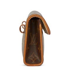 2004 Louis Vuitton Brown Coated Canvas Pochette Florentine