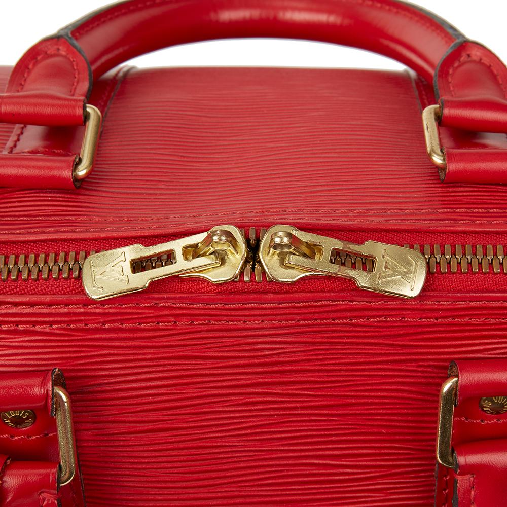 1995 Louis Vuitton Red Epi Leather Vintage Keepall 45 2