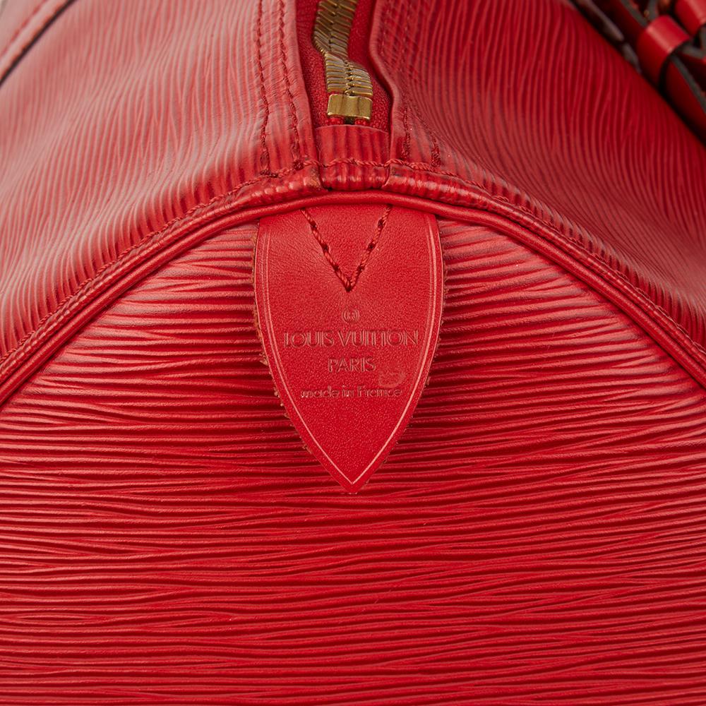 1995 Louis Vuitton Red Epi Leather Vintage Keepall 45 4