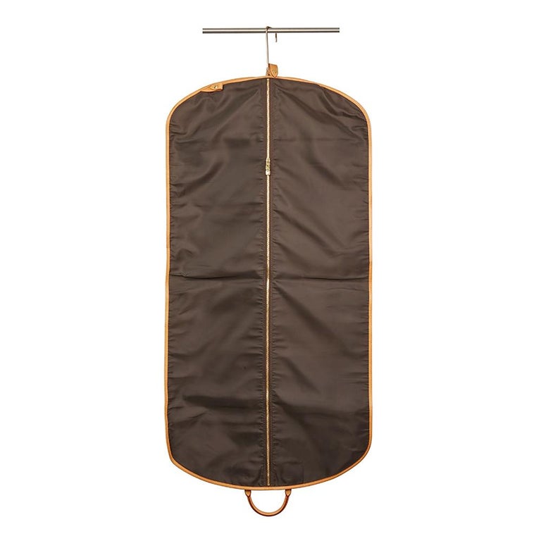 1999 Louis Vuitton Brown Coated Canvas Vintage Garment Cover at 1stdibs