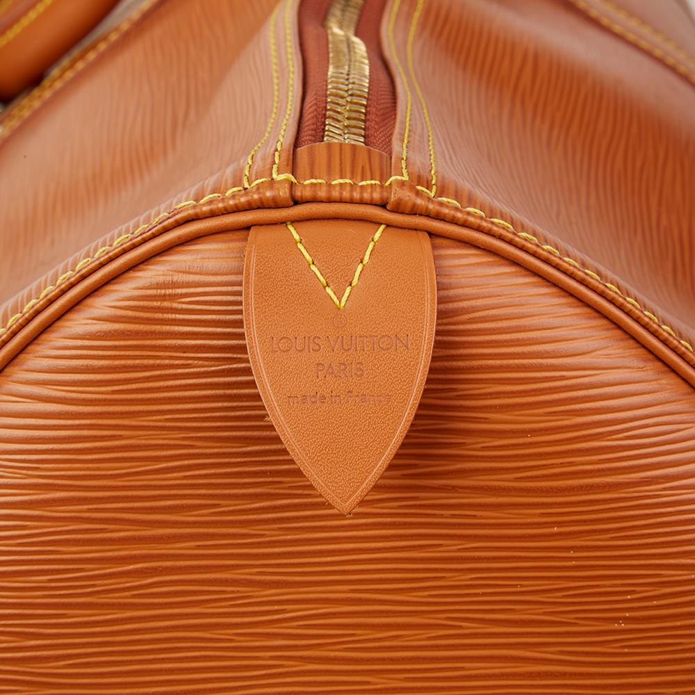 2000's Louis Vuitton Gold Epi Leather Keepall 55 4