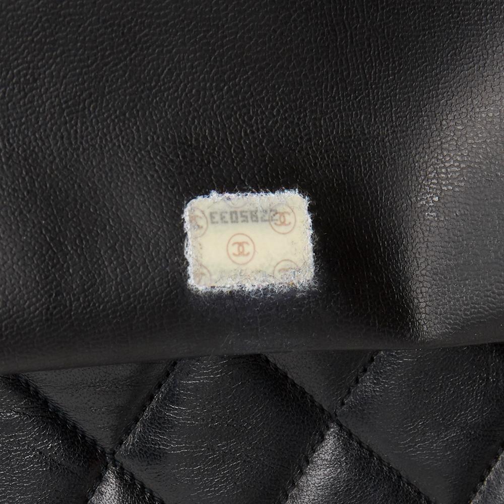 1992 Chanel Black Quilted Lambskin Vintage Timeless Shoulder Bag  3