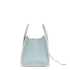 2017 Celine Cloud Blue Calfskin Leather Medium Phantom Luggage Tote