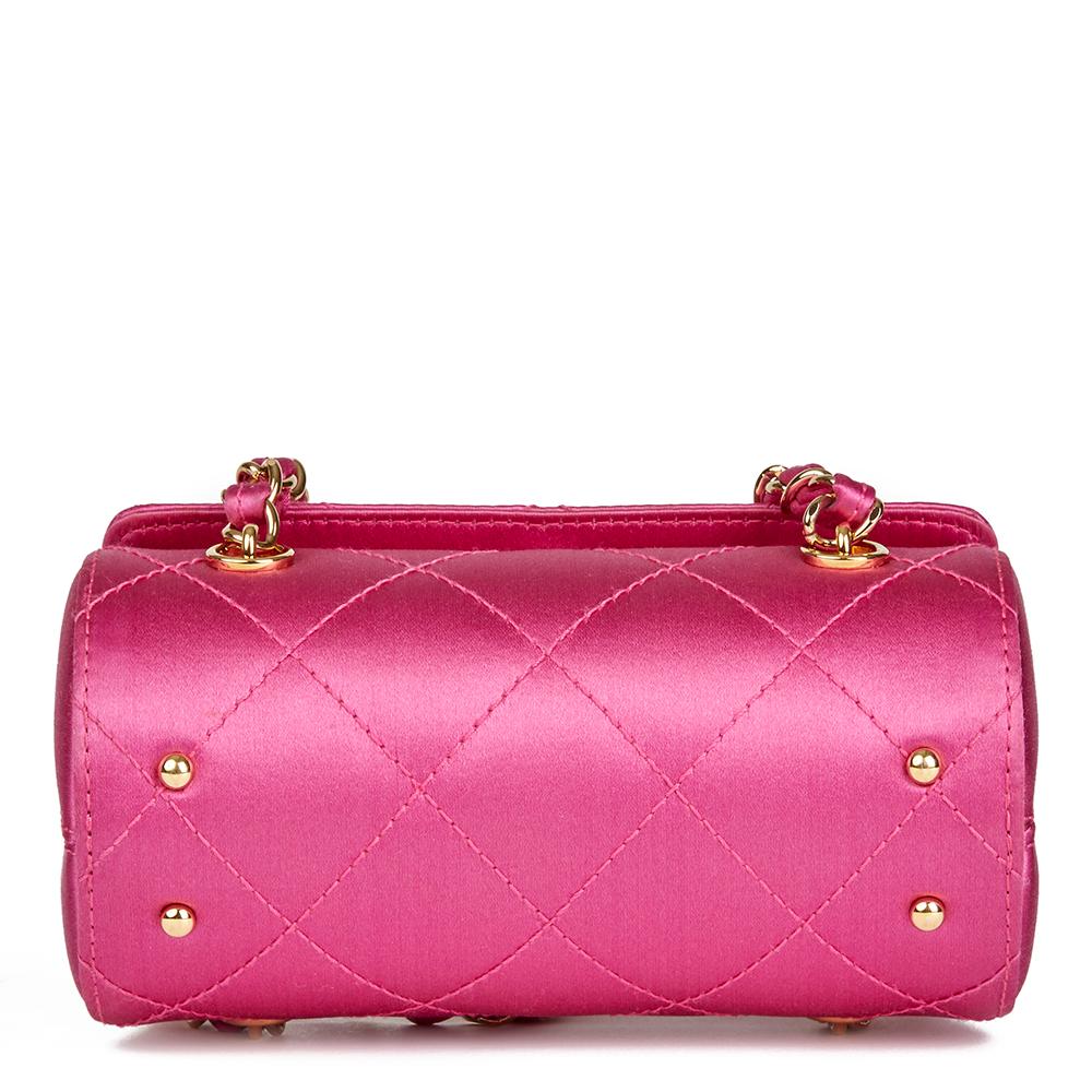 pink satin chanel bag