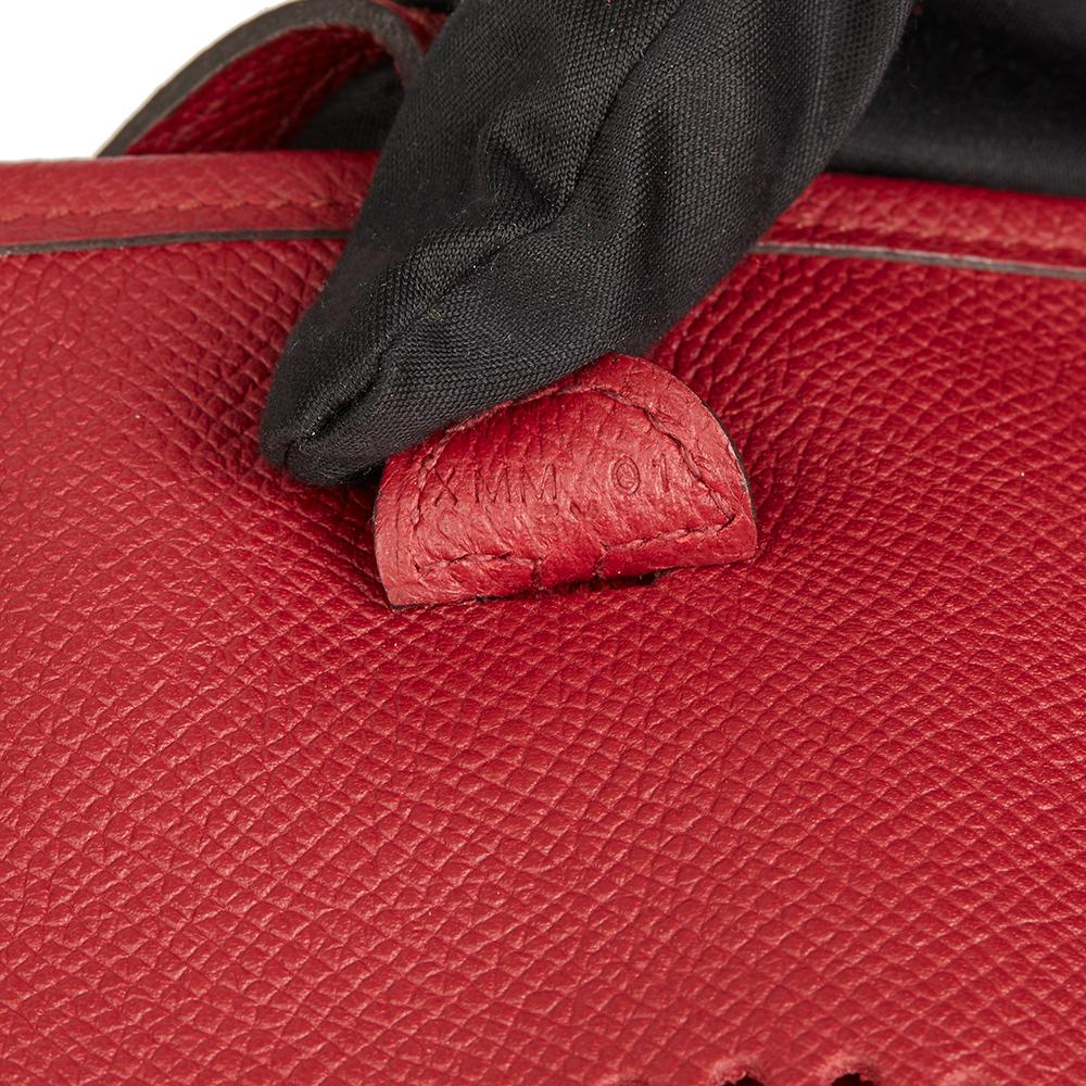 2016 Hermes Rouge Grenat Epsom Leather Evelyne III TPM 1