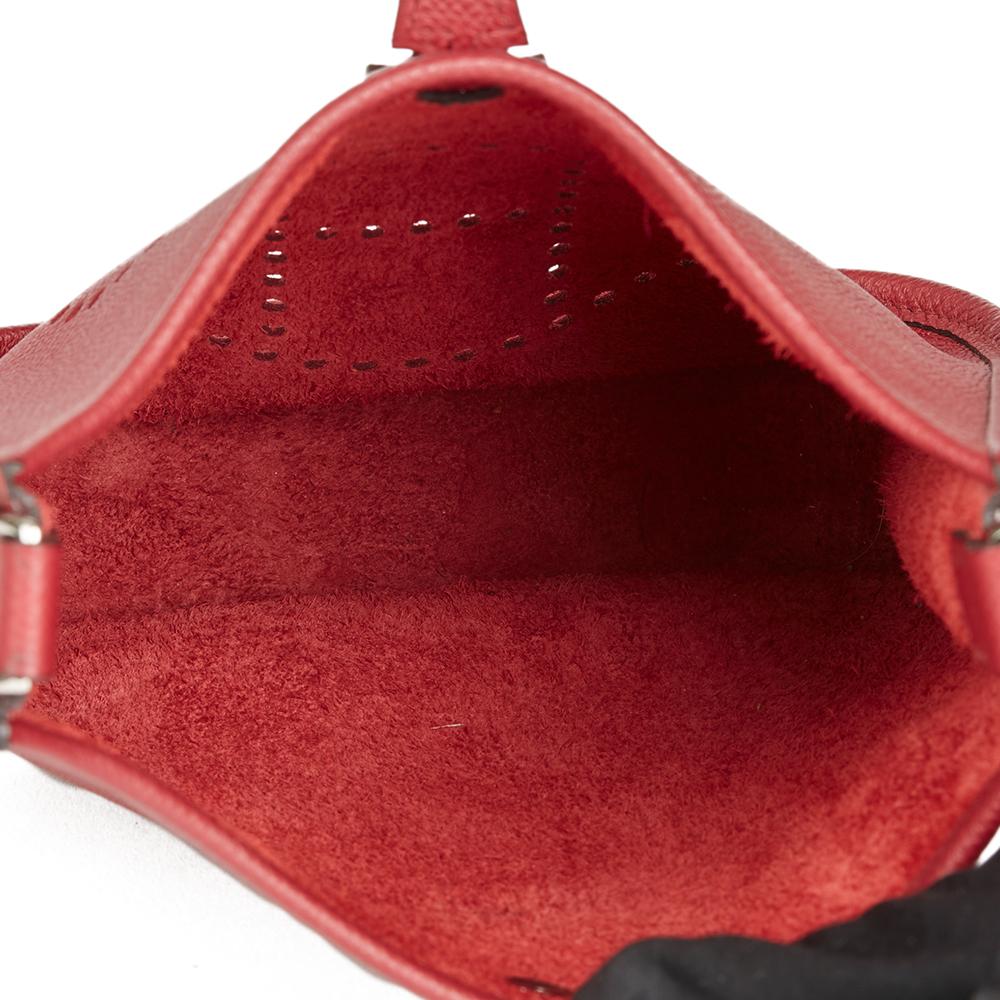 2016 Hermes Rouge Grenat Epsom Leather Evelyne III TPM 2