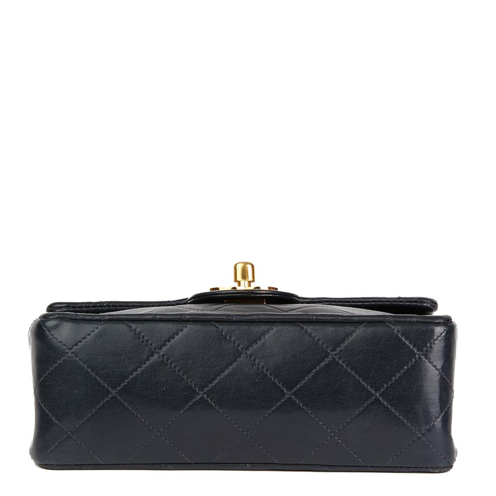 Women's 2000s Chanel Navy Quilted Lambskin Vintage Mini Flap Bag