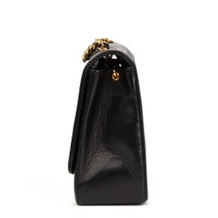 1990s Chanel Black Quilted Lambskin Vintage Medium Classic Diana Flap Bag
