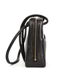 1990s Chanel Black Chevron Quilted Lambskin Vintage Timeless Shoulder Bag