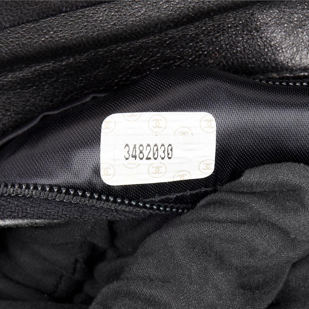 1994 Chanel Black Quilted Lambskin Vintage Timeless Frame Bag 4