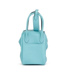 Hermes Blue Atoll Evercolour Leather Lindy 26 Bag, 2015