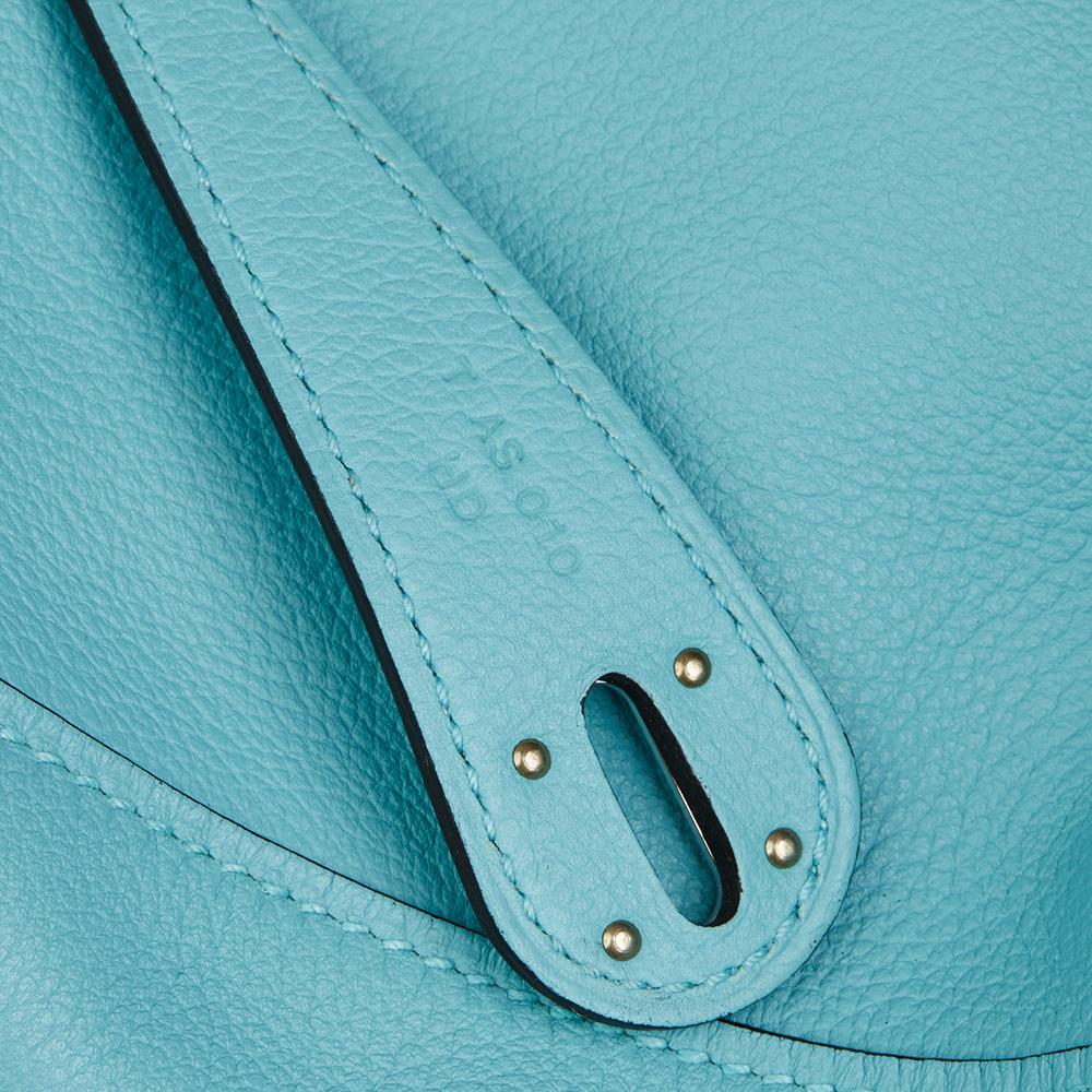 Hermes Blue Atoll Evercolour Leather Lindy 26 Bag, 2015  1