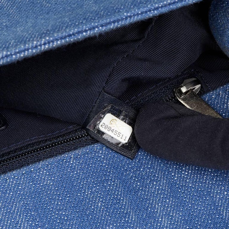 Chanel Blue Chevron Quilted Denim New Medium Le Boy Bag, 2015 at 1stDibs