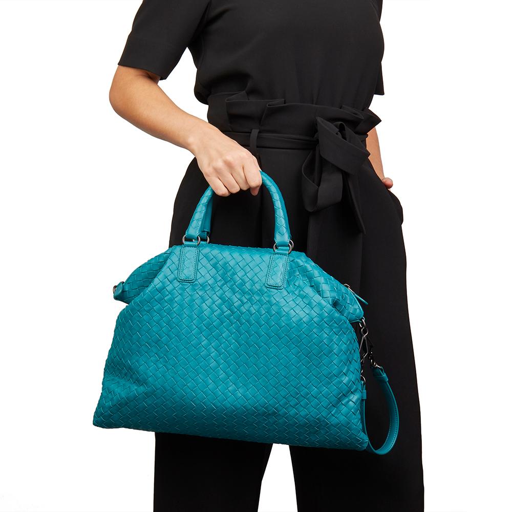 2010's Bottega Veneta Brighton Woven Lambskin Convertible Bag 2