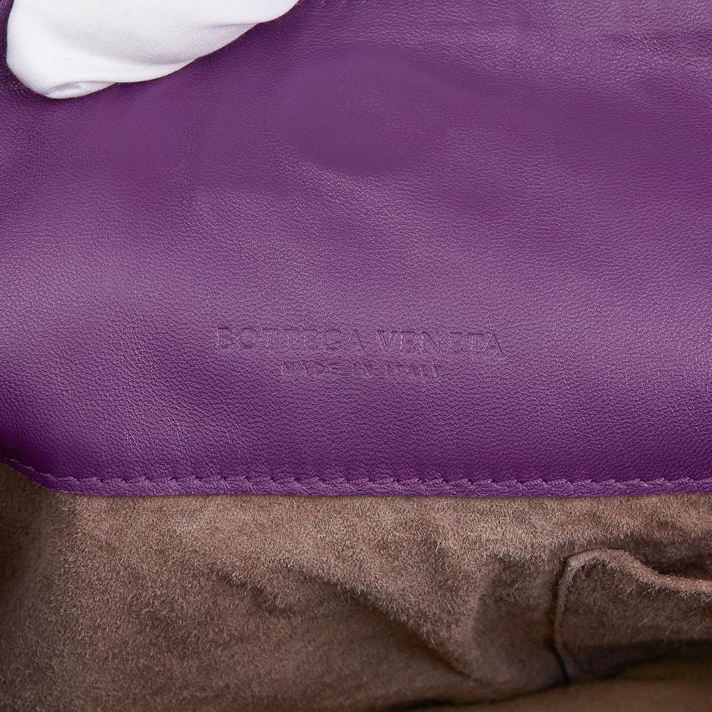 2010 Bottega Veneta Corot Purple Woven Lambskin Parachute Bag 1