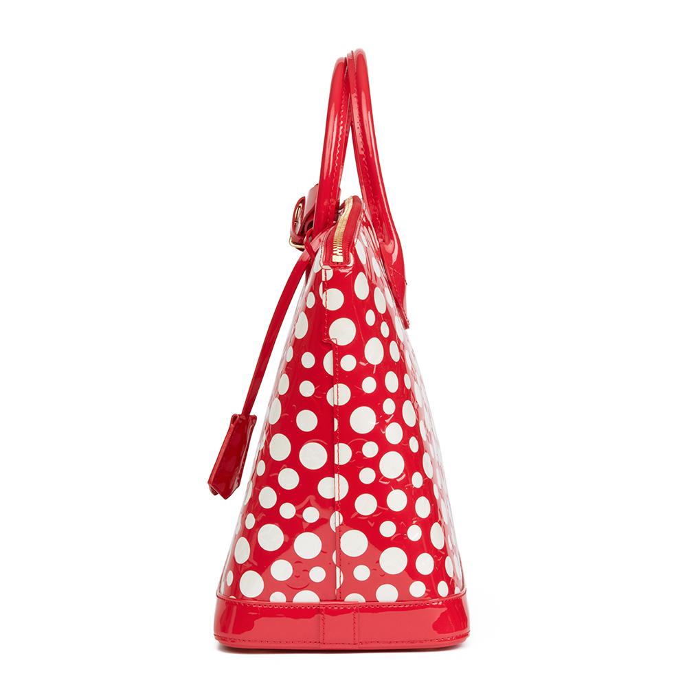 LOUIS VUITTON
Red Vernis Leather Dots Infinity Yayoi Kusama Lockit MM

 Reference: HB2068
Serial Number: FL2112
Age (Circa): 2012
Accompanied By: Louis Vuitton Dust Bag, Lock, Keys, Clochette, Handle Keeper
Authenticity Details: Date Stamp (Made in