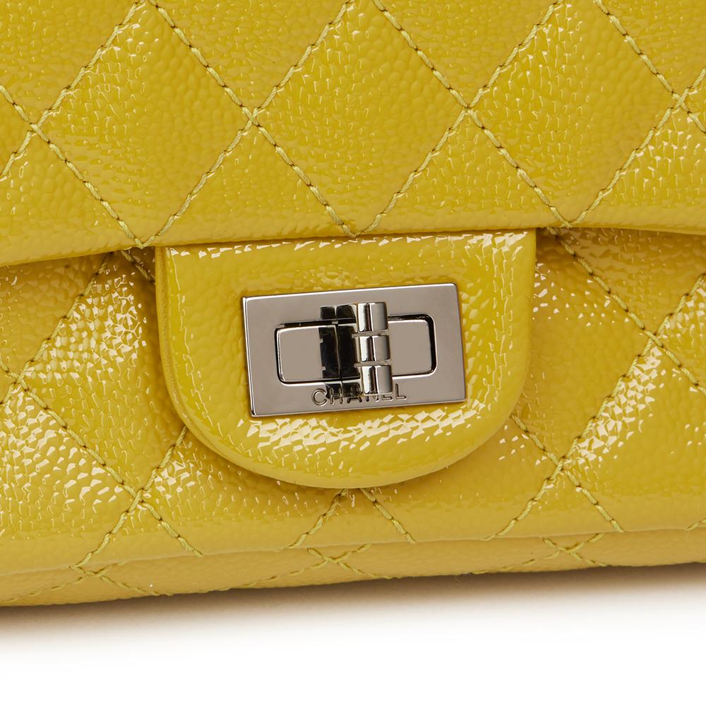 2014 Chanel Chartreuse Patent Caviar Leather 2.55 Reissue 224 Double Flap Bag 1