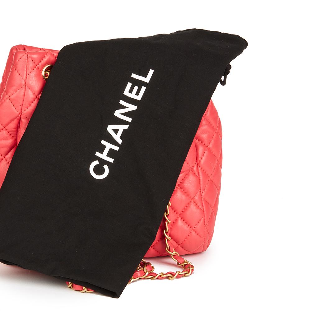 2017 Chanel Rose Quilted Lambskin Classic Bucket Bag 1