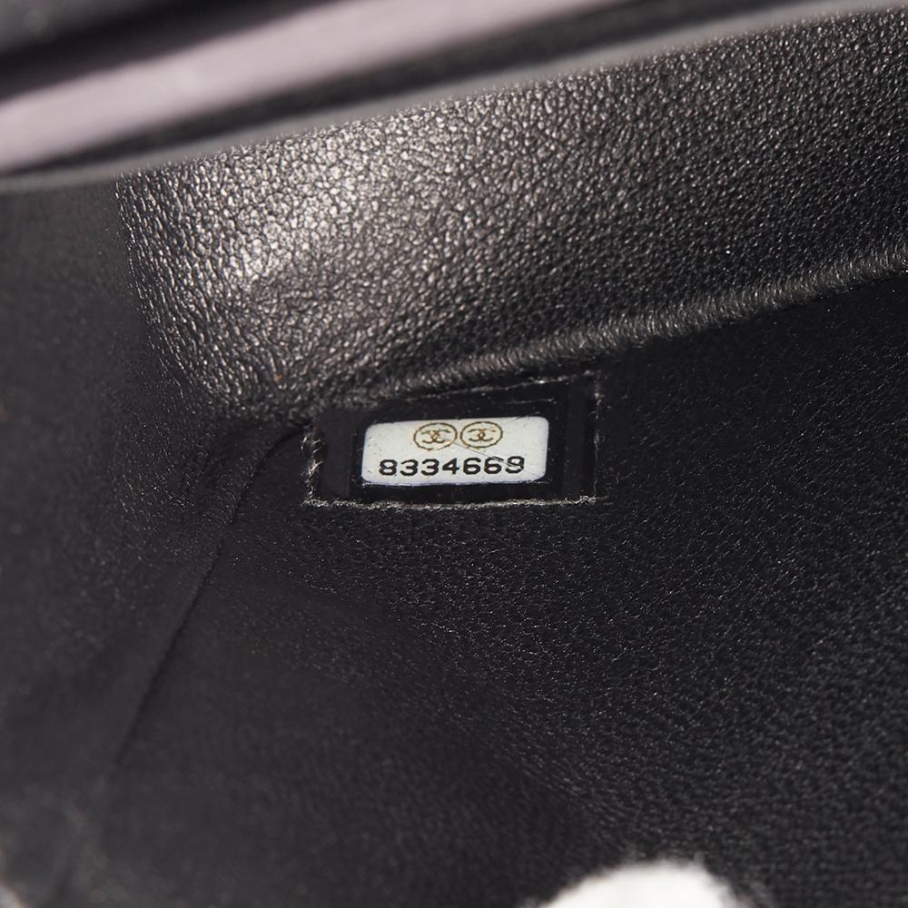Women's 2004 Chanel Black Quilted Caviar Leather Small Classic Double Flap Bag