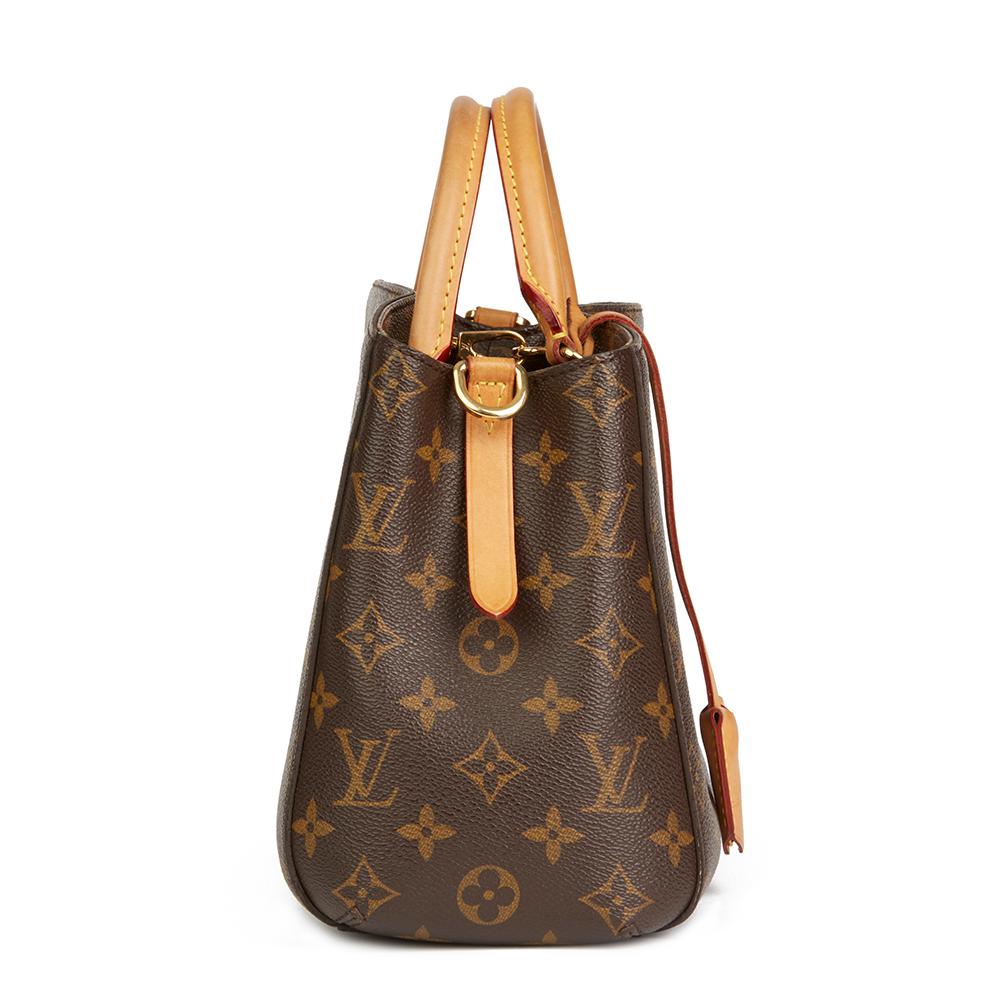 LOUIS VUITTON
Brown Monogram Coated Canvas Montaigne BB

 Reference: HB2108
Serial Number: CA4144
Age (Circa): 2014
Accompanied By: Louis Vuitton Dust Bag, Detachable Shoulder Strap, Copy of Invoice, Lock, Keys
Authenticity Details: Date Stamp (Made