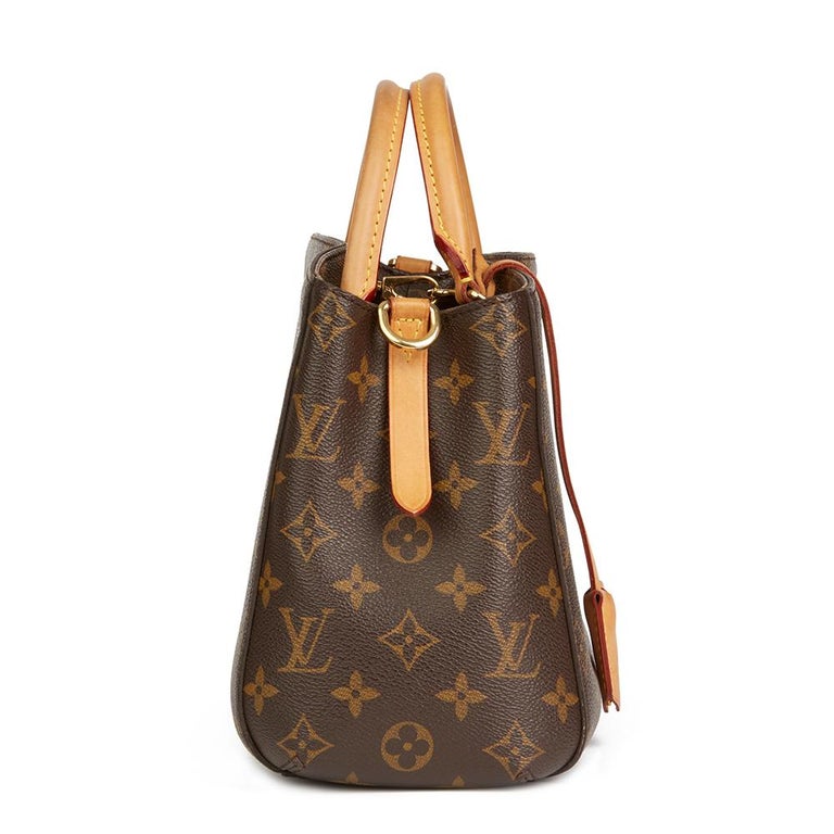 2014 Louis Vuitton Brown Monogram Coated Canvas Montaigne BB at 1stdibs