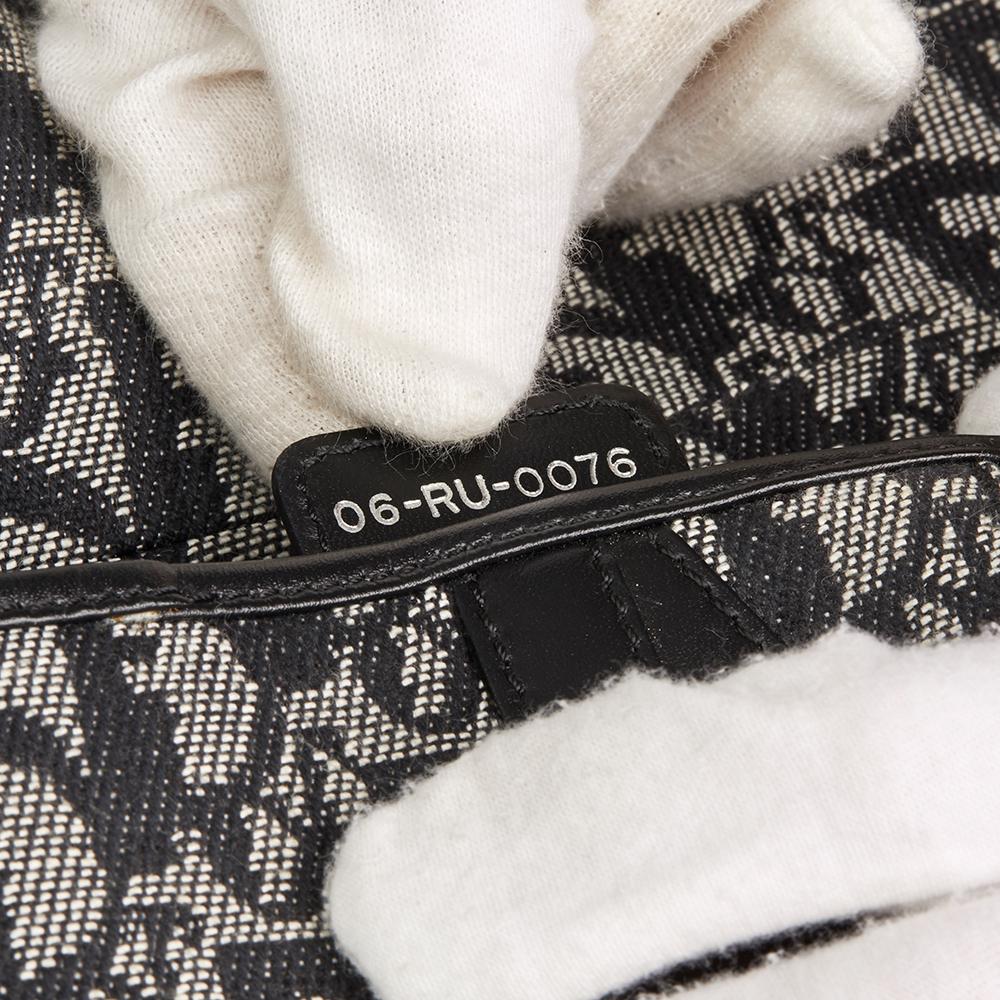 2006 Christian Dior Black Monogram Canvas Saddle Bag 1