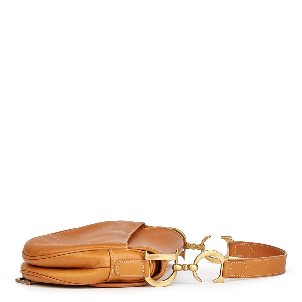 tan dior saddle bag