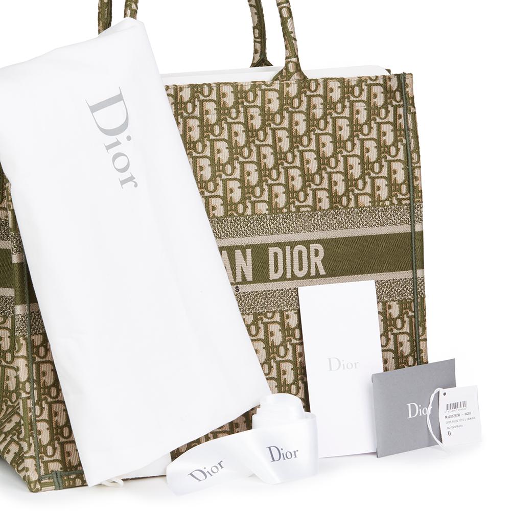 Large Dior Book Tote Khaki Multicolor Jute Canvas Embroidered with Dior  Union Motif 42 x 35 x 185 cm  DIOR MY