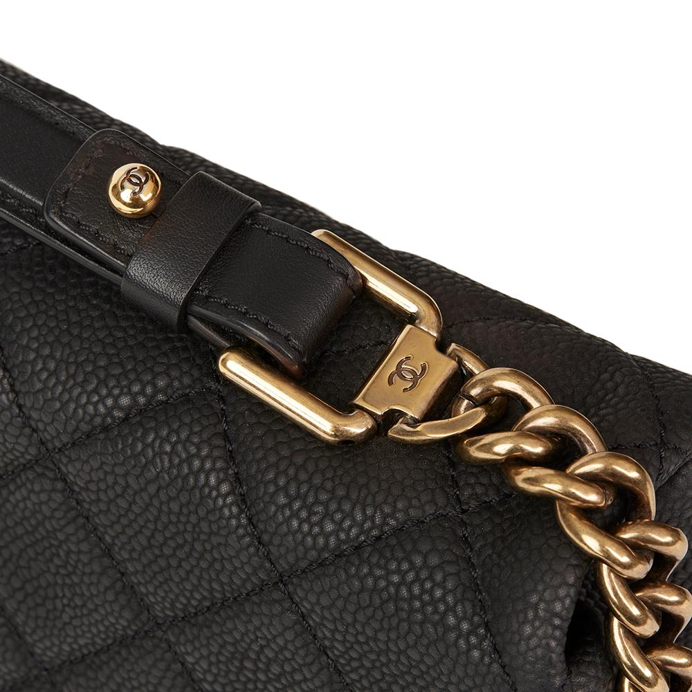 Women's 2010s Chanel Black Quilted Matte Caviar Leather Globe Trotter Flap Bag