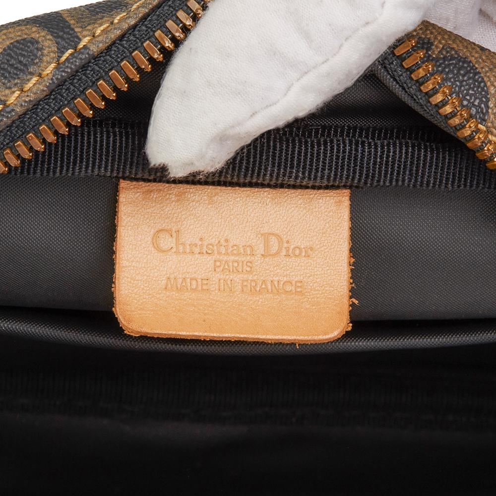 2000 Christian Dior Brown Monogram Coated Canvas Pouch 2