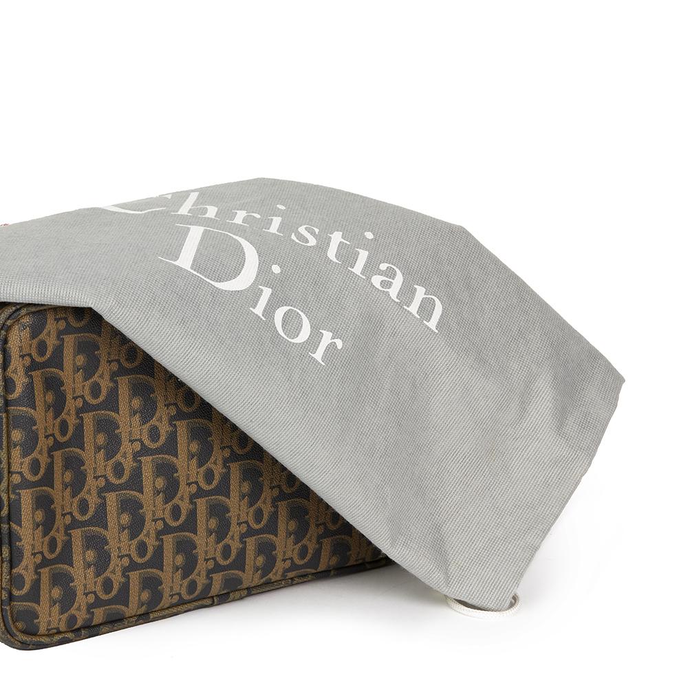 2000 Christian Dior Brown Monogram Coated Canvas Pouch 4