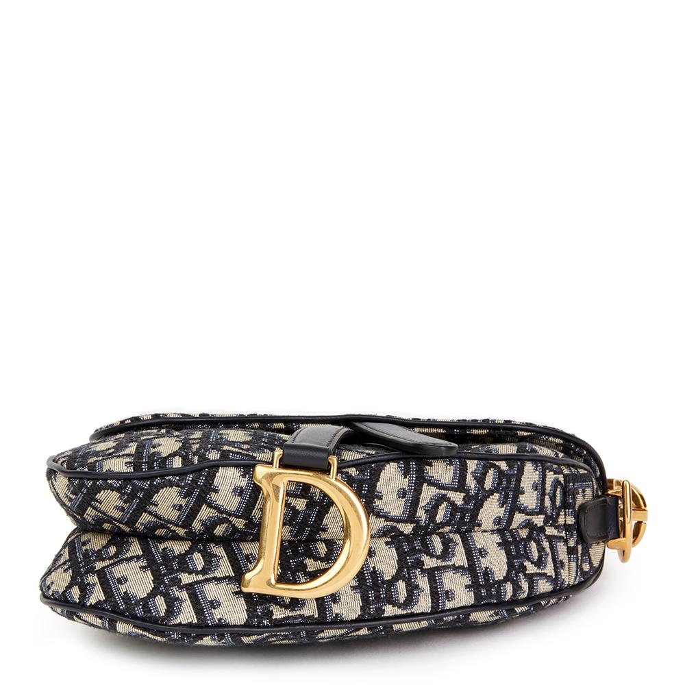 dior blue saddle bag
