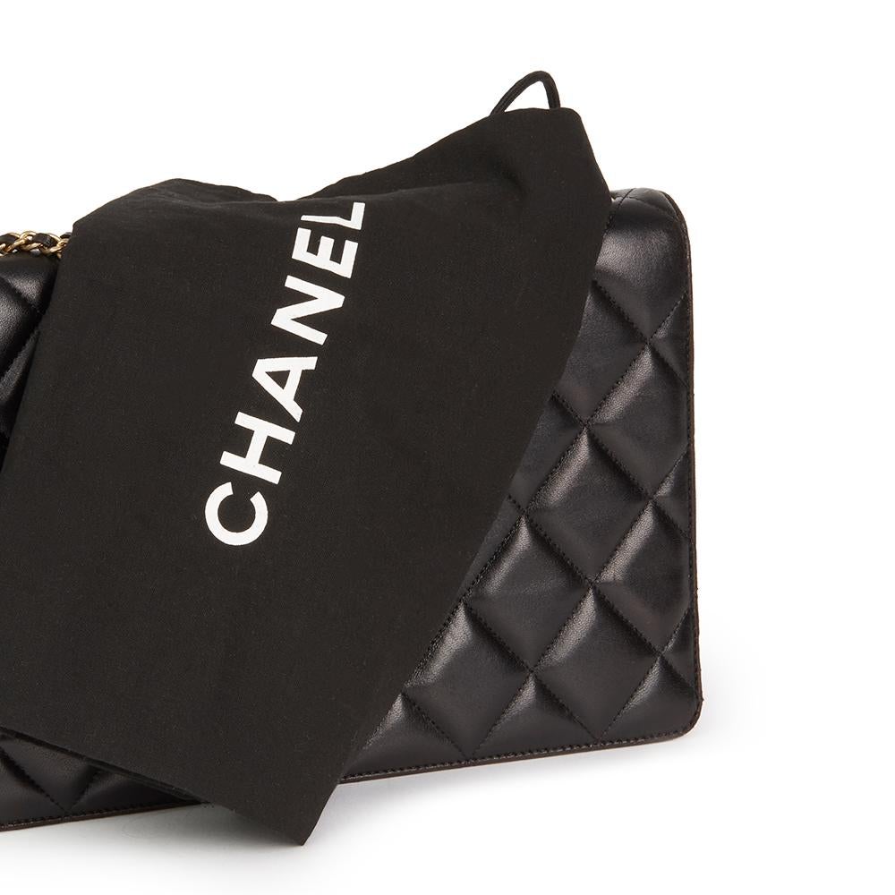 Chanel Black Quilted Lambskin Diamond CC Flap Bag, 2014  5