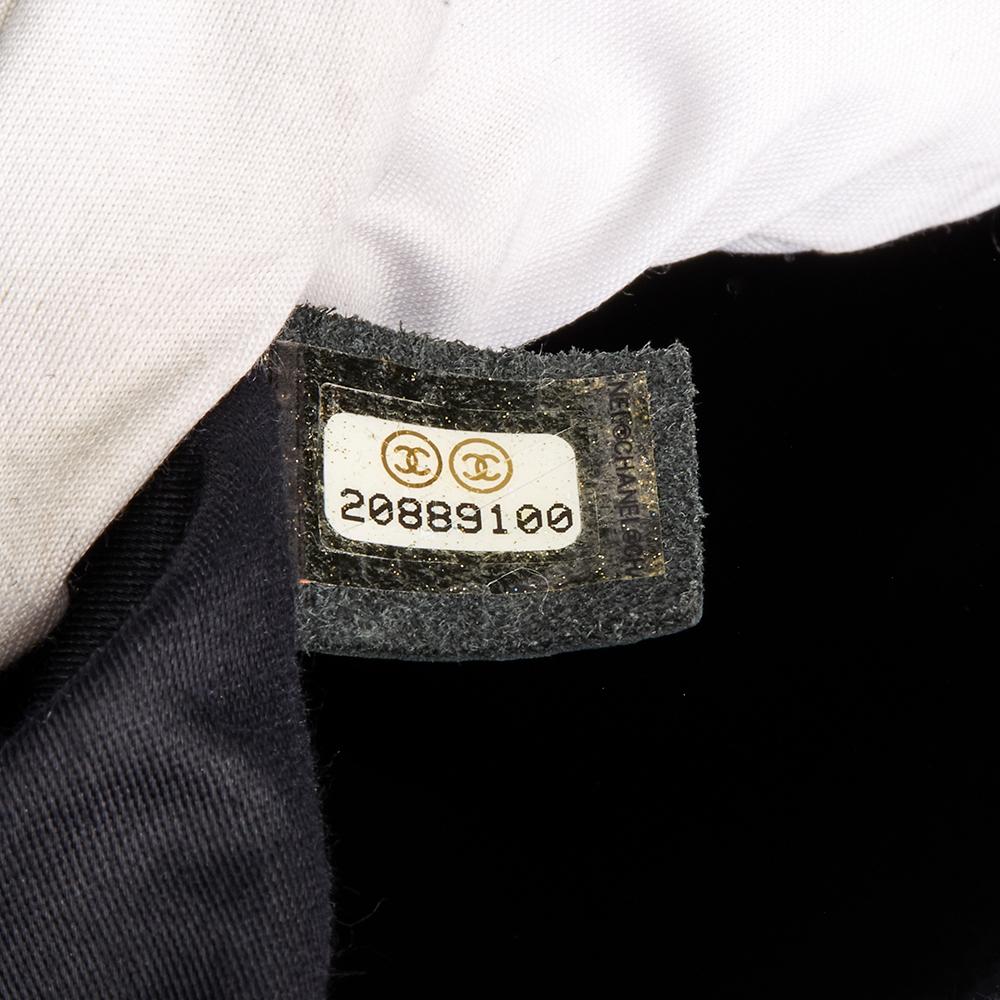 2015 Chanel Blue Denim Patchwork Jumbo Classic Single Flap Bag 2