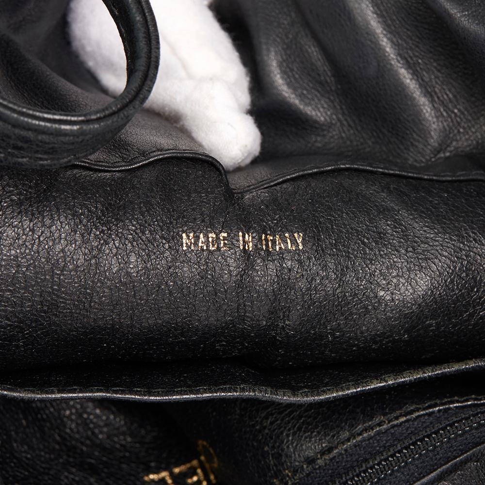 1998 Chanel Black Lambskin Timeless Bucket Bag 3